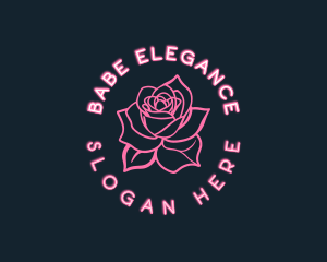 Elegant Rose Floral logo design