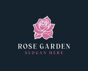 Elegant Rose Floral logo design