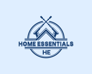 Pressure Washer Home Cleaner logo design