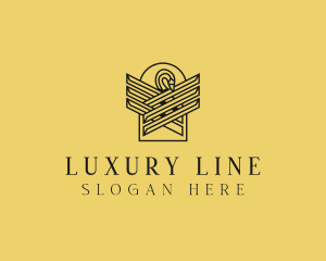 Minimalist Luxury Swan  logo design