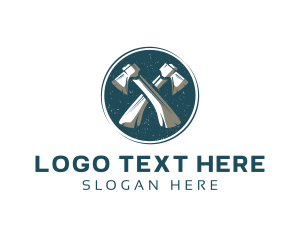 Axe Lumberjack Logging logo