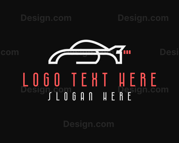 Fast Sports Car Racing Logo