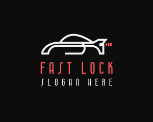 Fast Sports Car Racing logo design