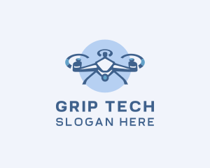 Tech Drone Surveillance logo design