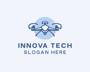 Tech Drone Surveillance logo design