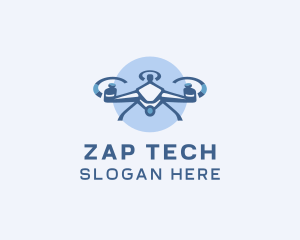 Tech Drone Surveillance logo design