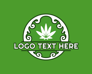 Cannabis Leaf Weed logo