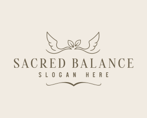 Spiritual Bird Wings logo design