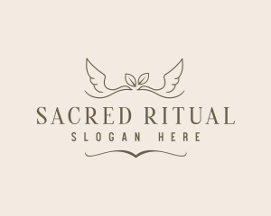 Spiritual Bird Wings logo design