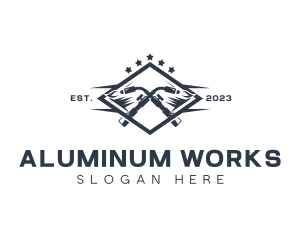 Welding Blowtorch Metalworks logo design