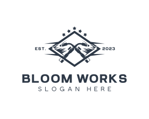 Welding Blowtorch Metalworks logo design