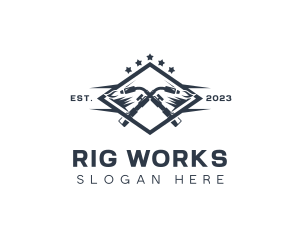 Welding Blowtorch Metalworks logo design