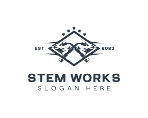 Welding Blowtorch Metalworks logo design