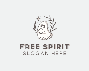 Spooky Ghost Spirit logo design