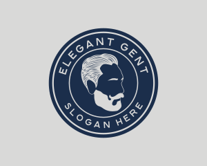 Hipster Moustache Gentleman logo