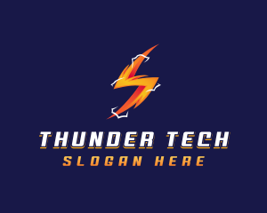 Lightning Thunder Bolt logo design