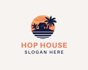 Beach House Resort logo design