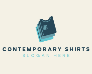 Folded Shirt Clothes logo design