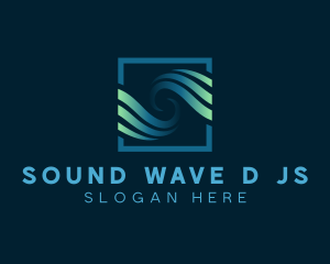 Square Wave Business logo design