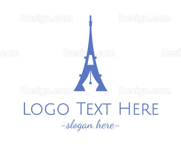 Eiffel Tower Travel Blogger Logo