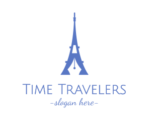 Eiffel Tower Travel Blogger logo design