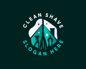 Sanitize Disinfection Cleaning logo design