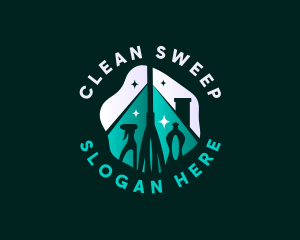 Sanitize Disinfection Cleaning logo design