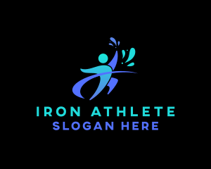 Athlete Human Sports logo design