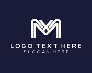 Corporate Business Letter M logo