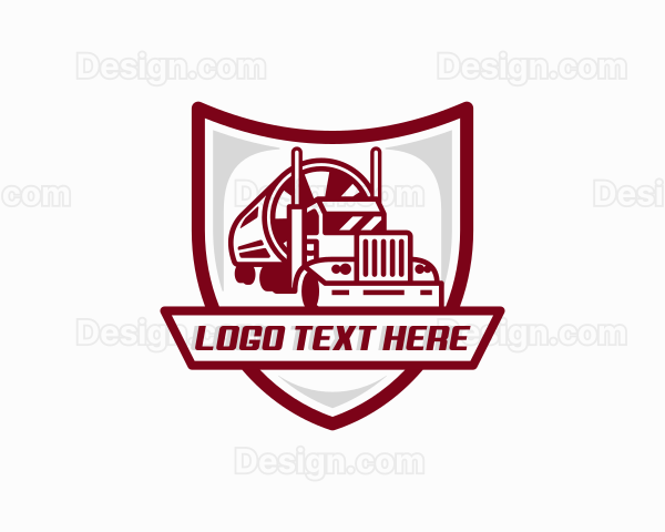 Freight Tanker Truck Logo