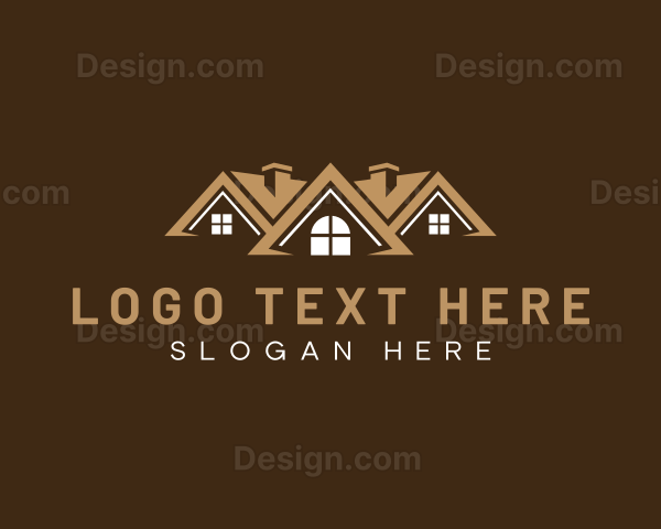 Residential House Roofing Logo