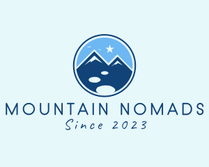 Natural Mountaineering Badge  logo design