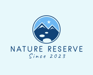 Natural Mountaineering Badge  logo design