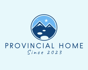 Natural Mountaineering Badge  logo design