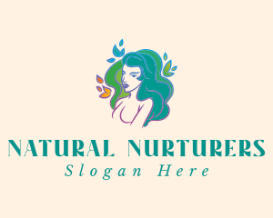 Woman Nature Beauty logo design