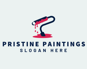 Paint Roller Hardware logo design