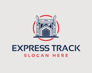 Logistics Truck Delivery logo design