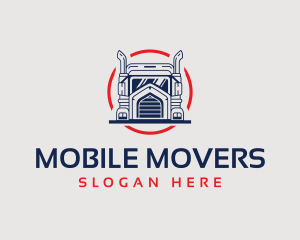 Logistics Truck Delivery logo design