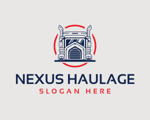 Logistics Truck Delivery logo design