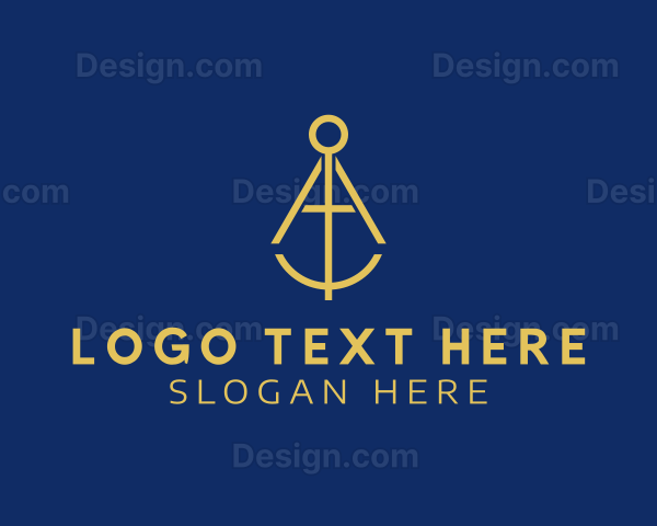 Elegant Geometry Compass Logo