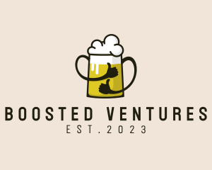 Beer Thumbs Up logo design