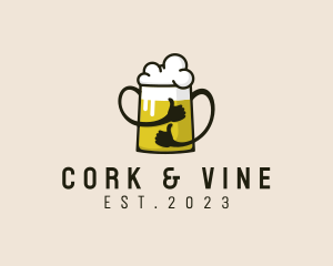 Beer Thumbs Up logo design