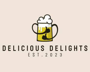 Beer Thumbs Up logo design