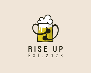 Beer Thumbs Up logo design