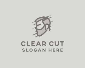 Male Barber Beard logo design