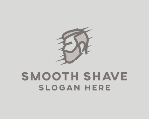 Male Barber Beard logo design