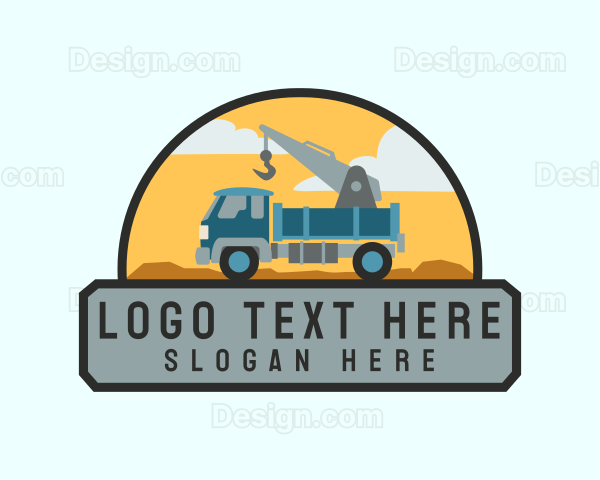 Crane Truck Towing Logo