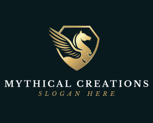 Pegasus Mythical Wing logo design