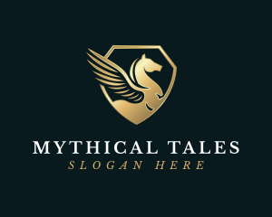 Pegasus Mythical Wing logo design