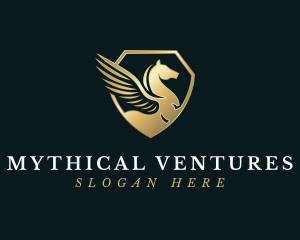 Pegasus Mythical Wing logo design